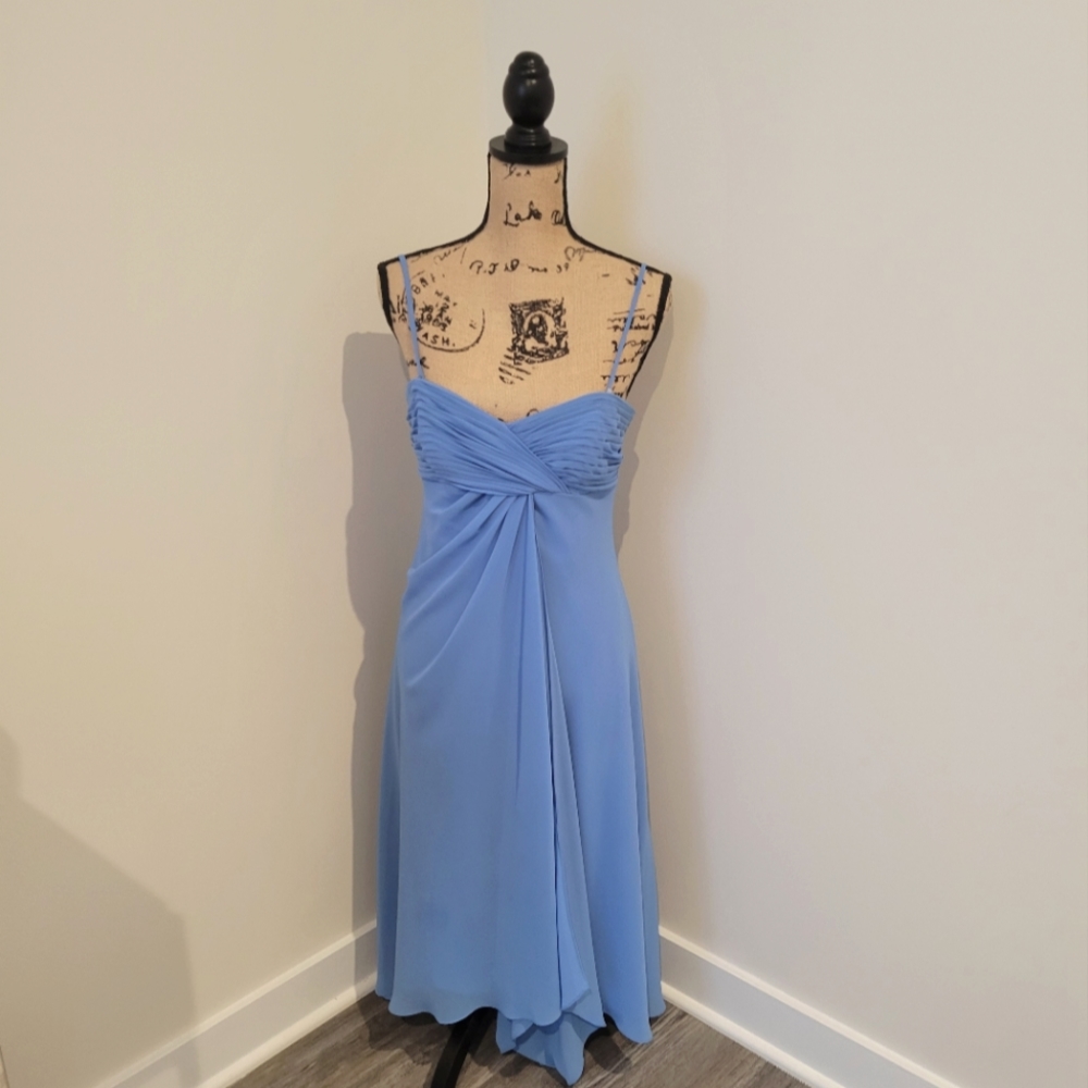 David's Bridal Sweetheart Neckline Chiffon Strapless Bridesmaids Dress
